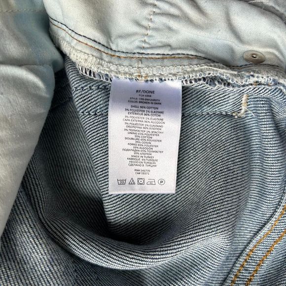 RE/DONE 70s Ultra High Rise Straight Leg Jeans 26 - Picture 7 of 7